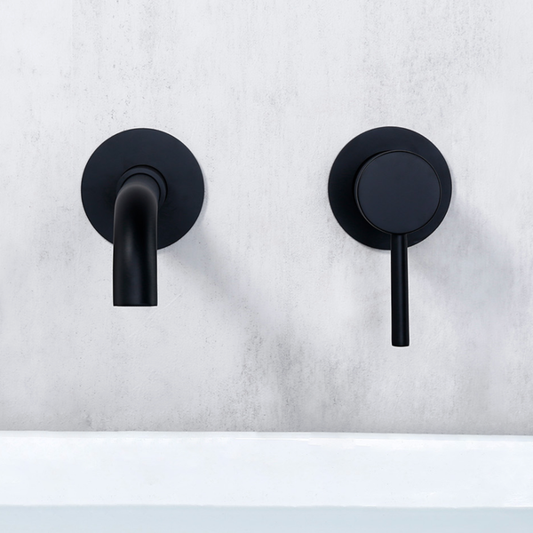 Mitigeur salle de bain encastré noir mat